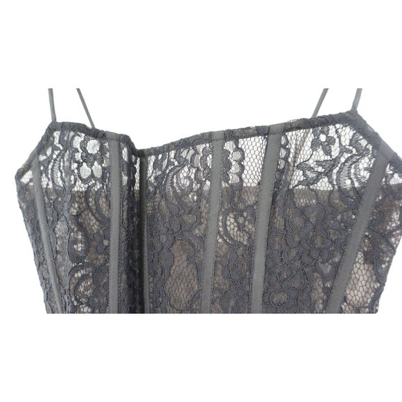 Rozie Corsets Black Lace Spaghetti Strap - Picture 2 of 7